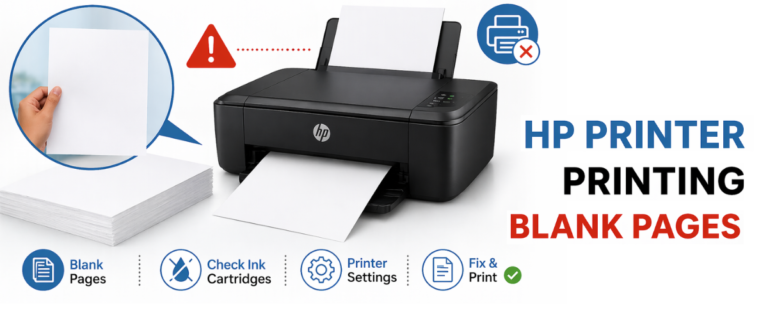 hp printer printing blank pages