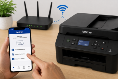 Connect Brother Printer using mobile