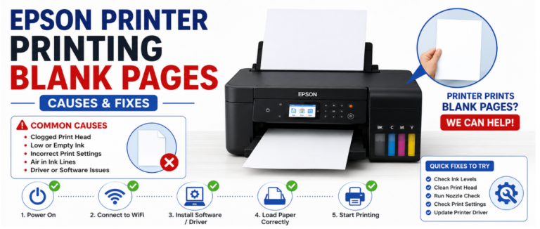 epson printer printing blank pages